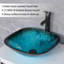Ensemble de meuble-lavabo double 72 po avec plateau en bois, lavabo vasque, robinet en alliage de zinc et pieds en bois massif Gizzel-596509555-596509554-596509511