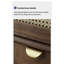 Armoire d'appoint en bois massif de rotin