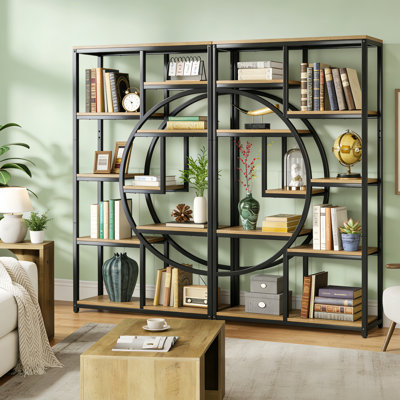 175cm H x 95cm W Steel Geometric Bookcase