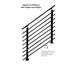 Ensemble complet de rampe de garde-corps moderne et réglable pour escaliers, balcons et terrasses-86192381