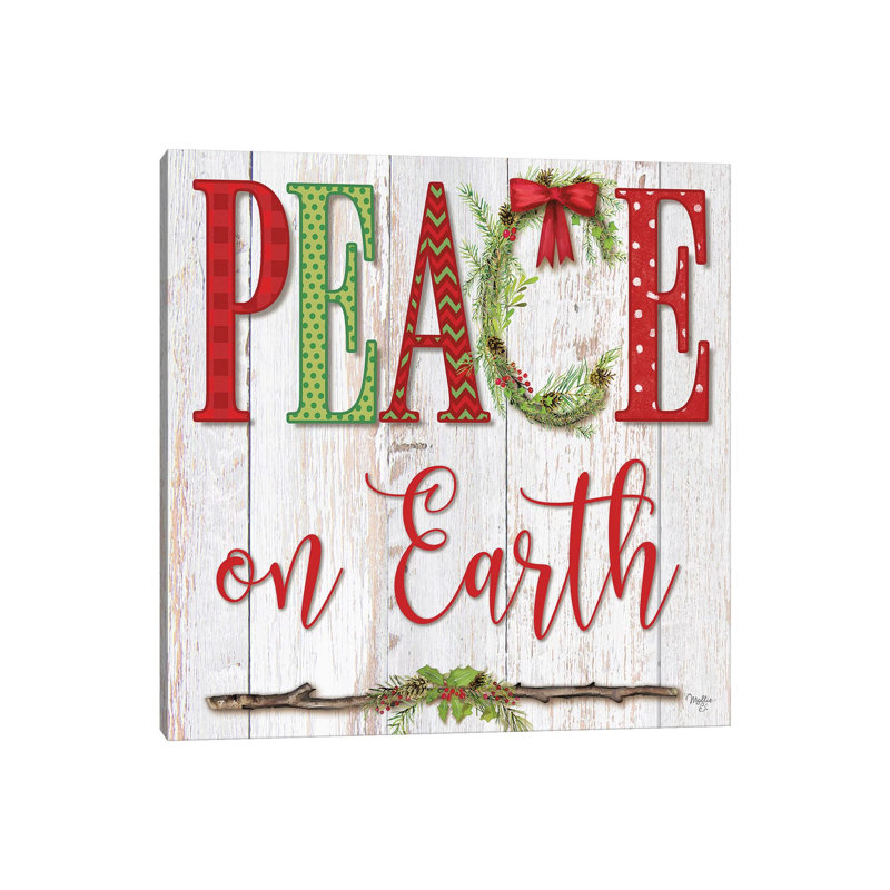 Peace On Earth by Mollie B. - Wrapped Canvas Print, 30.48 cm H x 30.48 cm W