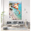 «Flameos On The Beach», reproduction d'art sur toile géante-66708272