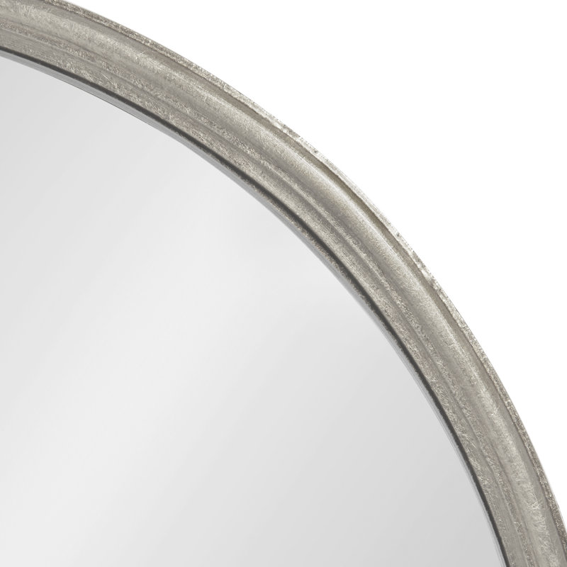 Miroir d'appoint mural Dashiya, Argent argent, 18 po x 24 po