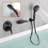 1 Handle Wall Roman Tub Faucet with Diverter-69221994