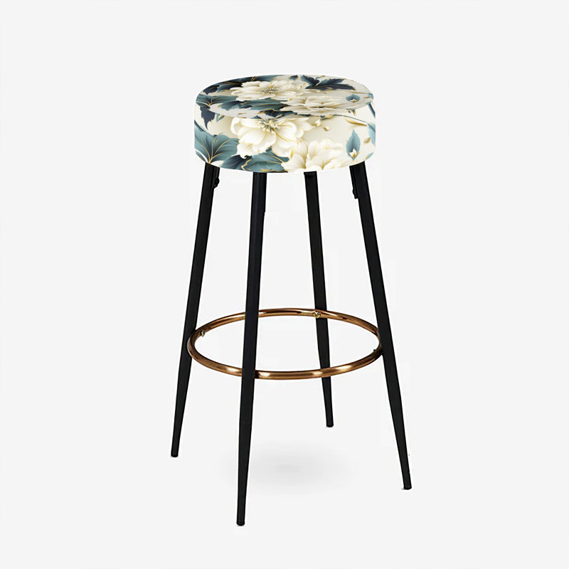 Elodea - Ensemble de 2 tabourets de bar à imprimé, Motifs contemporains motif victorien VI