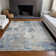Premium Machine Washable Prisco Blue Rug