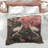 Cherry Blossom Cranes Koi Comforter-129134785