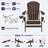 6-Piece Folding Adirondack Chair Set – All-Weather HDPE Outdoor Lounge Chairs with Cup Holders, Classic Firepit Seating for Patio, Backyard, Deck, or Garden-259909399