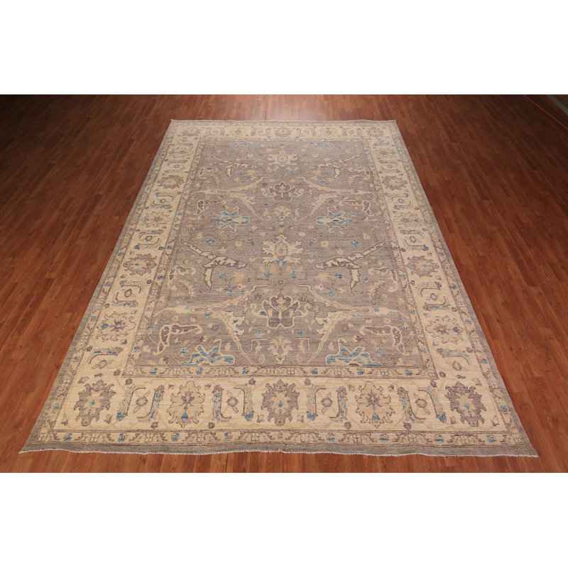 Tapis gris anthracite et gris en nouvel âge 11 pi 8 po x 8 pi 8 po One-of-a-Kind