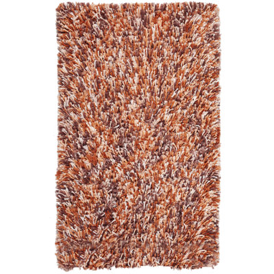 Poarch Hand-Loomed Rust/Ivory Area Rug