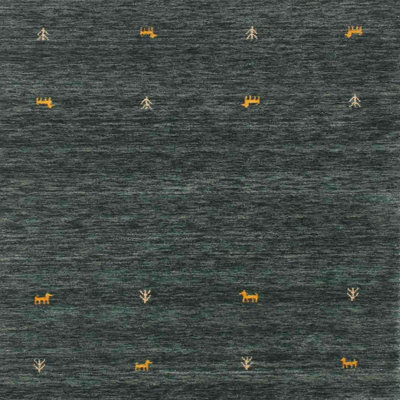Tapis olive / gris Delora
