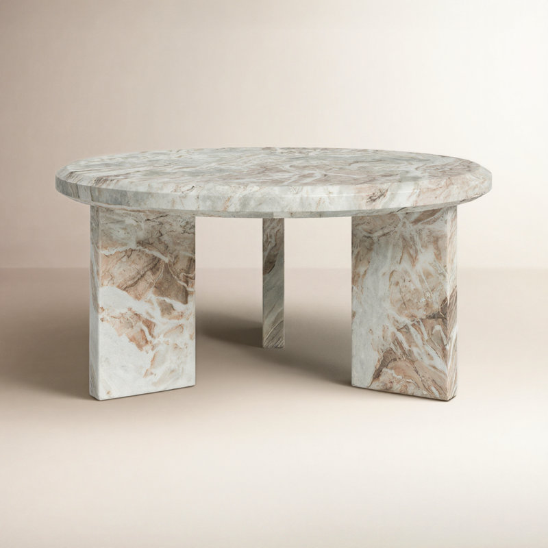 Dakota Marble Coffee Table, White