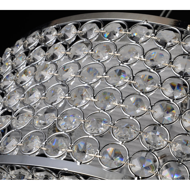 Lustre tambour 8 lumières unique Huse