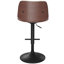 Tabouret de bar pivotant ajustable de style Mid-Century avec repose-pieds hydraulique Goulding