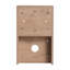 Rangement mural 12 po moderne, 2 tablettes, contreplaqué, chêne imitation, tablettes de rangement à plusieurs zones de vie, vestiaire de cuisine