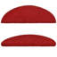Carpet Stair Treads Red 56x17x3 cm