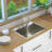 Transolid 27-in X 22-in 18-Gauge Drop-in Stainless Steel Kitchen Workstation Sink-99218967