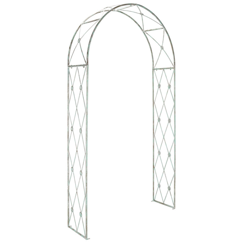 15.7'' W x 54.3'' D Iron Arbour, Antique Dark Green