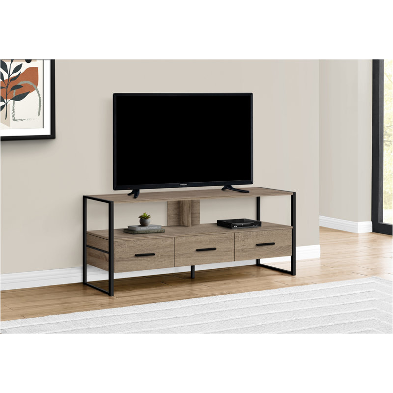 Aija TV Stand for TVs, Taupe