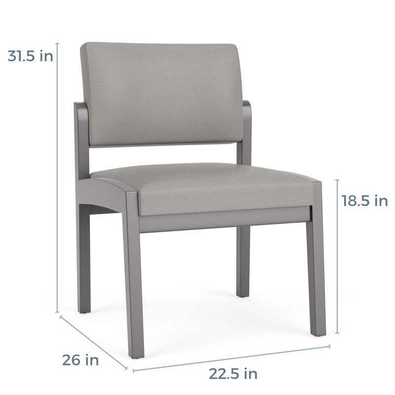 Chaise sans accoudoirs Lenox, Archetype Silt / Modena Farro, Noyer Riftwood