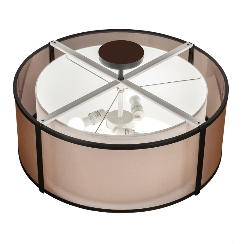 Plafonnier semi-encastré l 30 po, 60 W
