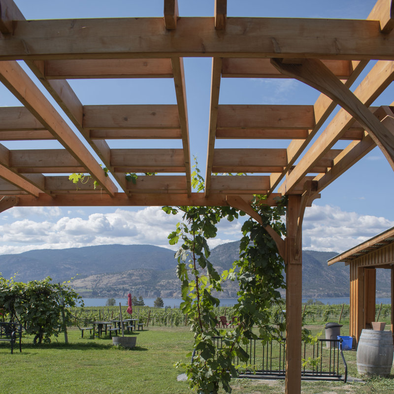 12x12 Cedar Square Traditional Outdoor Pergola