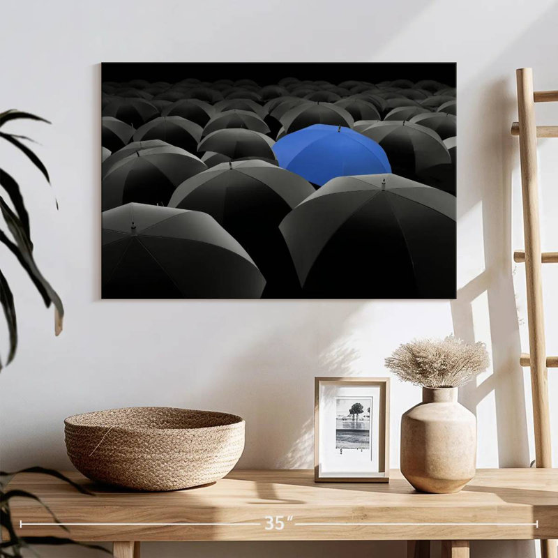 Kerner Blue Umbrella, 32" H x 48" W