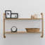 Emery Wood & Metal 2 Tier Wall Shelf-1296786363-1298739926