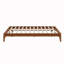 Base de lit plateforme en bois avec support en lattes de bois-1960579140