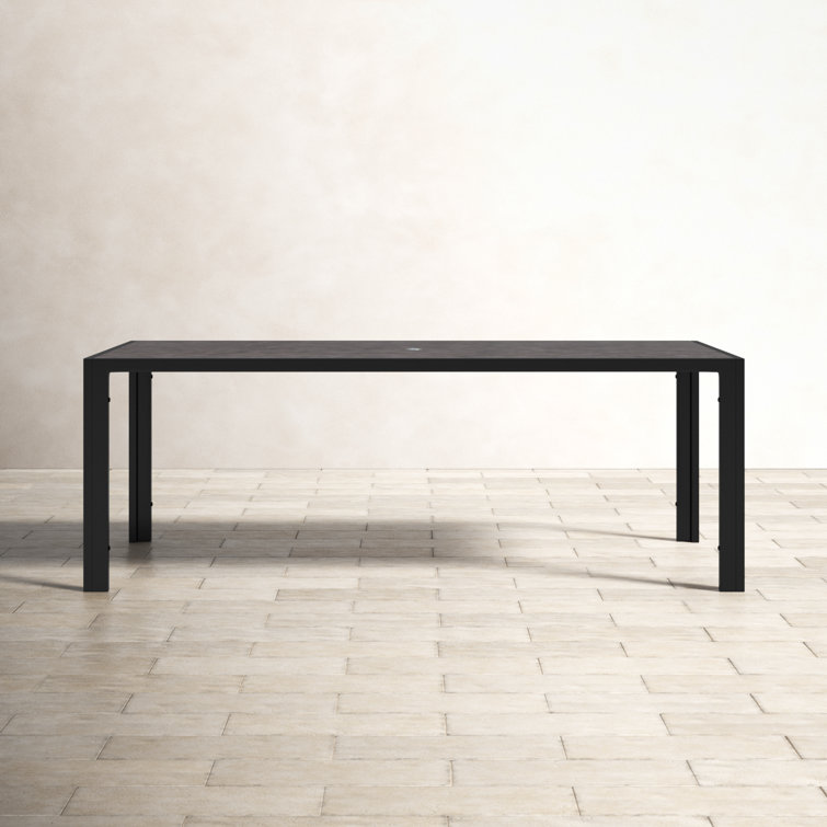 Pepina 82.75'' Ceramic Outdoor Dining Table