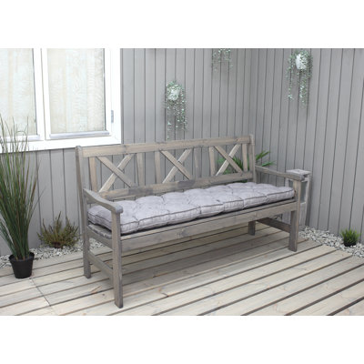 Almetra Solid Wood Pine Outdoor Bench
