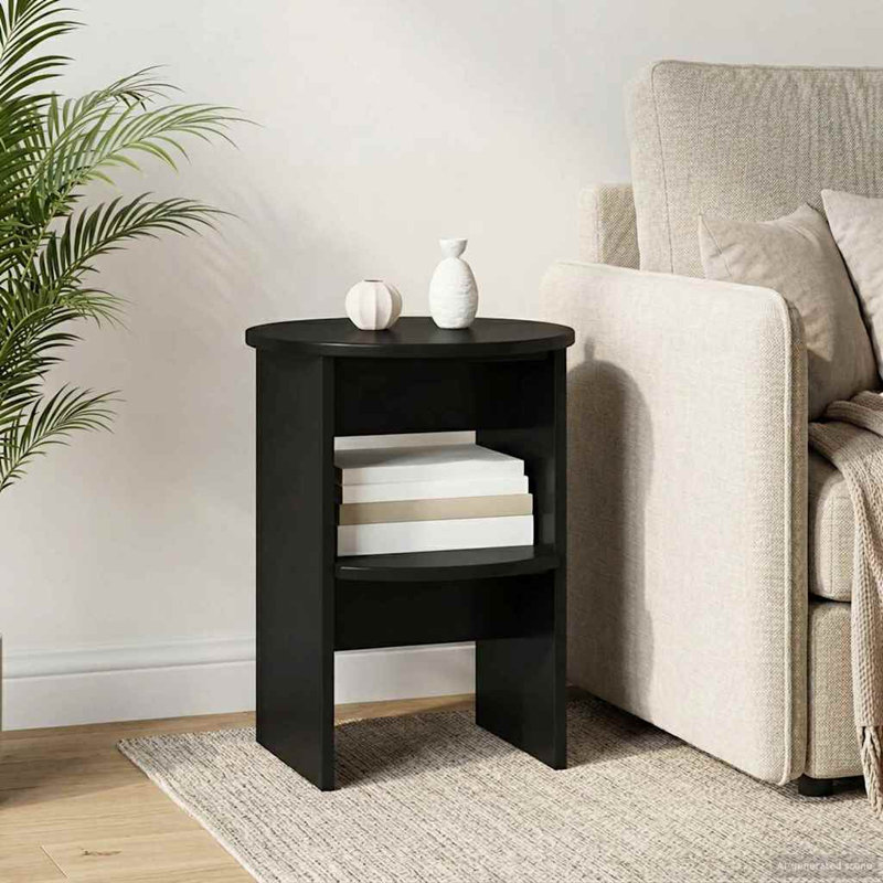 End Table, Black, 1