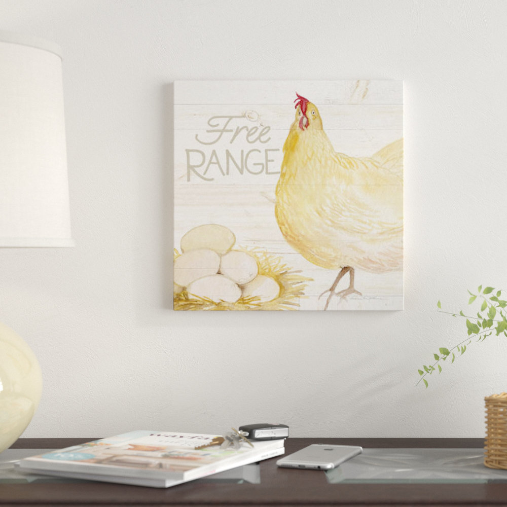 'Life on The Farm Chicken IV' Print on Canvas East Urban Home