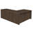 Regency Legacy 77 In. L Desk With Single Pedestal Drawer Unit- Neo Walnut-102051721