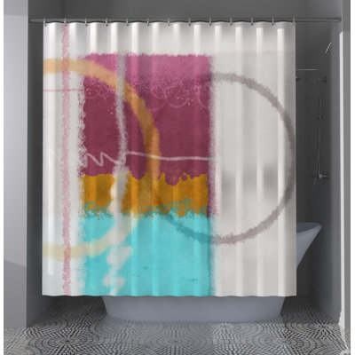Colvins Geometric Shower Curtain