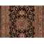 Tapis unique noué à la main beige / noir de haute qualité