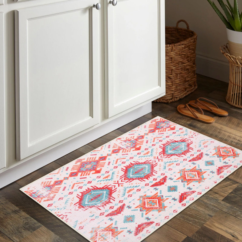 Kyarra Washable Oriental Indoor Rug, Rectangle 9' x 12'