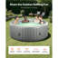 Spa gonflable rond portatif 81,9 x 26 po pour 4 à 6 personnes