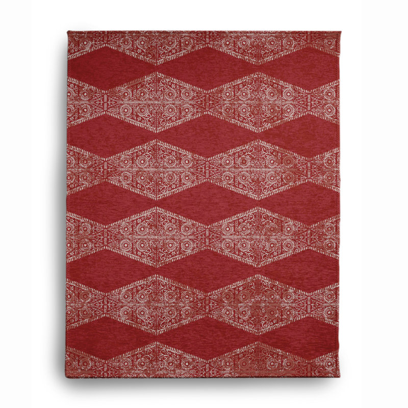 Chenille Geometric Indoor Rug, Rectangle 8' x 10'
