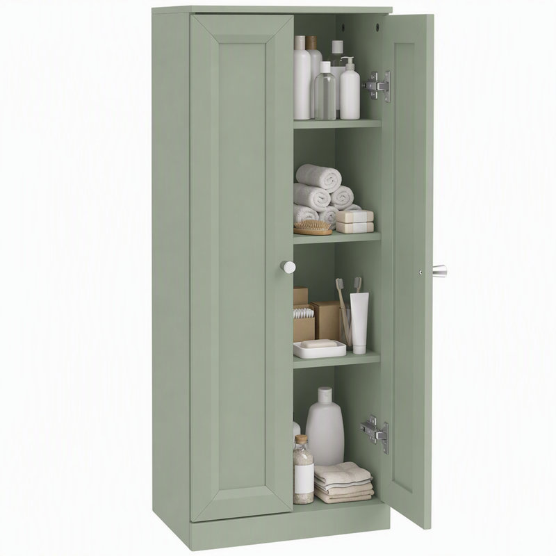 Freestanding Bathroom Cabinet, Green