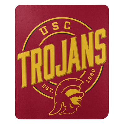 NCAA USC Fleece Throw Blanket, College Sports Fan Decor, 50x60 Inches