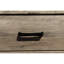 Table de chevet 2 tiroirs pour chambre à coucher - Bois massif brun rustique avec finition de bordure