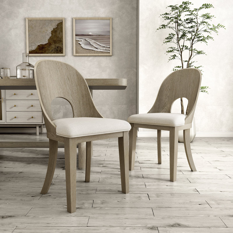 Chaises d'appoint Doloros Hypes, Cadre en bois beige
