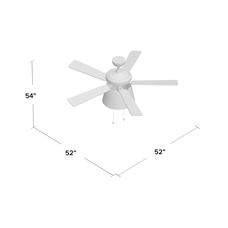 Balf 52'' Ceiling Fan with Light Kit