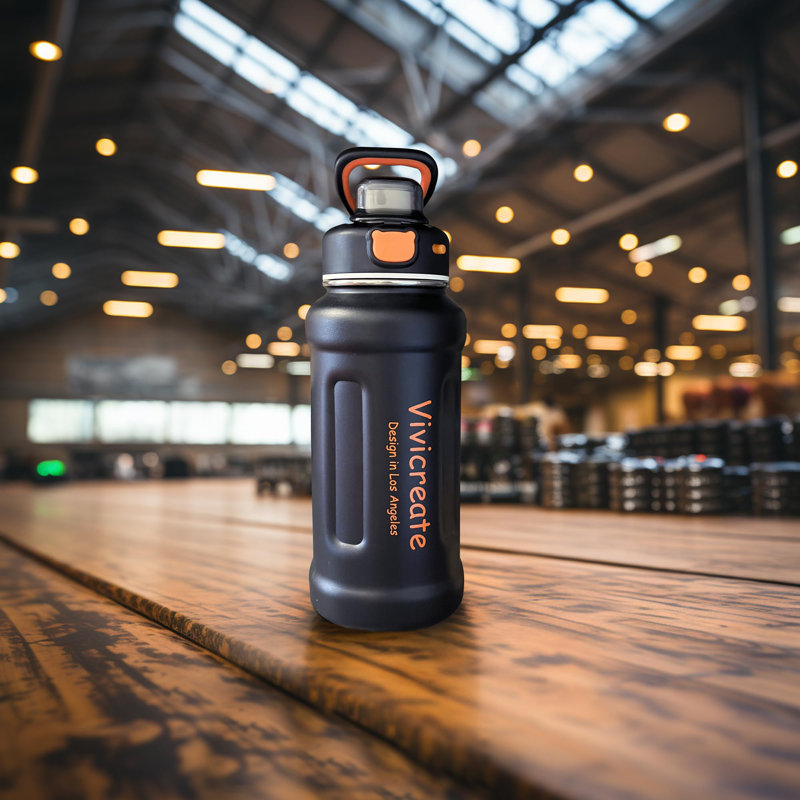 Vivicreate Vacuum Insulated Travel Mug, Black