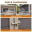 Grand poulailler en bois avec nichoirs-1247496913-1247496941