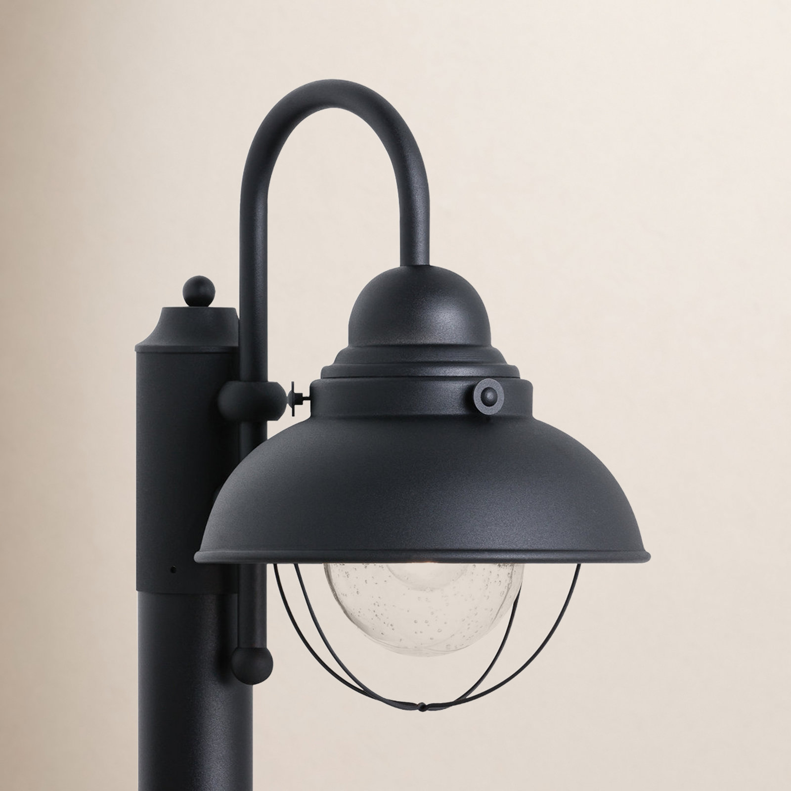 Audrey Seeded Lantern Head, Black