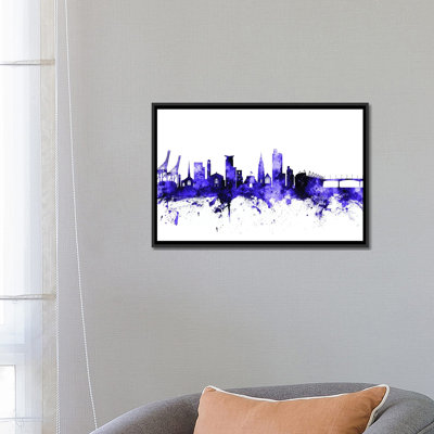 « southampton, england horizon » par michael tompsett, impression sur toile tendue