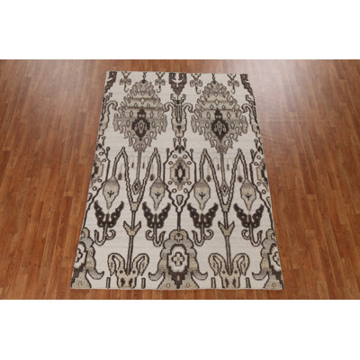 Tapis oriental en laine marocain en laine noué à la main 5 pi 6 po x 8 pi
