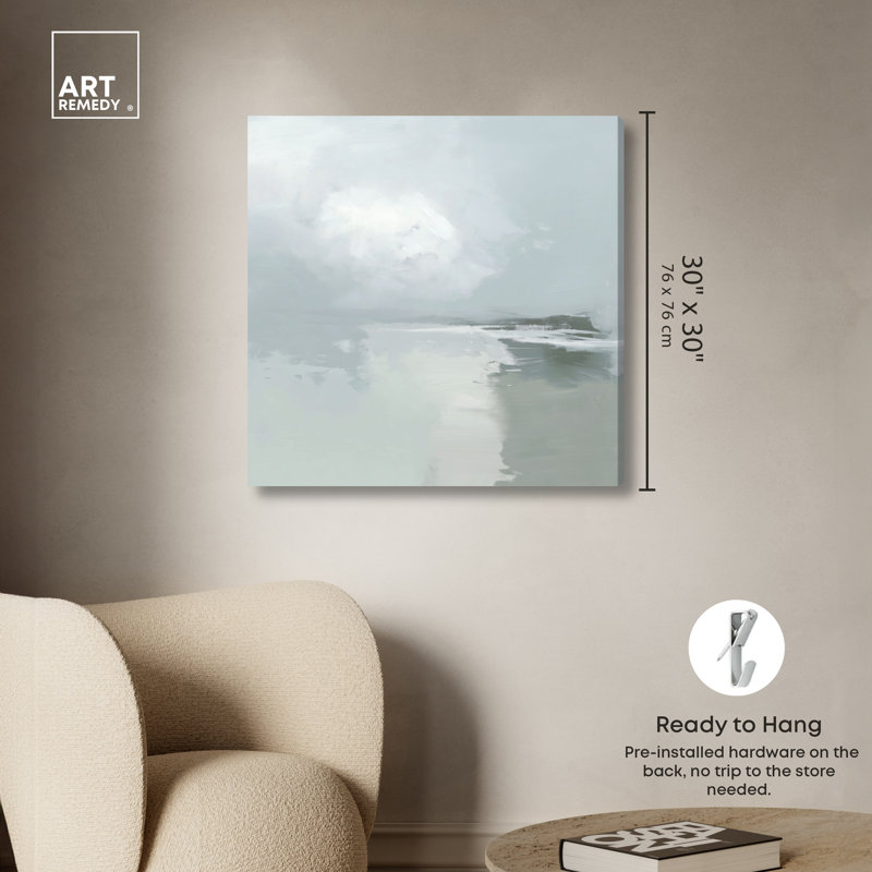 «Grey Mist III», reproduction d'art sur toile par Art Remedy, 30 x 30, 30"H x 30"W, Gallery Wrapped